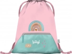 Baagl sac avec poche arc-en-ciel rose