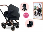 Poussette pour poupées Cybex 3 en 1 noir