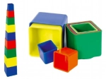 Cubes en plastique empilables, 9 pièces