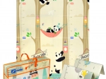 Grand tapis d’éveil pliable en mousse XPE 120 × 180 cm – animaux panda