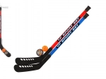 Ensemble de crosses de hockey sur gazon avec balle de floorball et palet