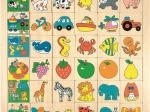 Woody – Associe ce qui va ensemble 6×6 – puzzle d’insertion en bois