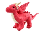 Dragon en peluche rouge 20 cm éco-responsable