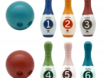 Quilles colorées pour enfants avec numéros WOOPIE