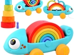 Caméléon arc-en-ciel, puzzle Montessori dès 18 mois
