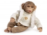 Bébé singe réaliste avec corps souple 32 cm