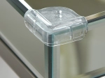 Protection en plastique pour coins en verre