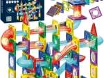 Woopie jeu de construction magnétique 3D – circuit éducatif à billes, 105 pièces
