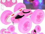 Voiture cascadeur RC 360° à roues lumineuses – FLORID Rolling rose