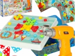 Jeu de construction créatif avec perceuse dans une mallette, 261 pièces