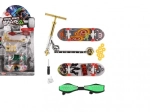 Set de finger skateboards et trottinette avec accessoires à visser