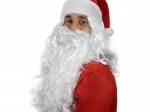 Perruque de Saint-Nicolas avec barbe pour adultes
