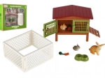 Clapier avec enclos et accessoires pour enfants