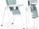 Chaise haute pour enfants à hauteur réglable, double plateau et revêtement en éco-cuir ECOTOYS – vert