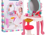 Coiffeuse interactive pour filles 3+ Tabouret + sèche-cheveux + accessoires