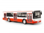 Autobus parlant tchèque 28 cm rouge à rétrofriction avec lumières et sons