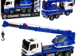 Camion-grue avec bras mobile et effets lumineux et sonores