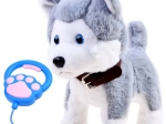 Husky en peluche interactif avec boucle et sons