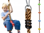 Balancelle de jardin avec corde d'escalade pour enfants Kruzzel