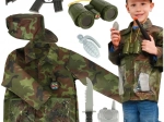 Costume de camouflage militaire pour enfants avec ensemble de déguisement 3-8 ans