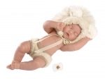 Llorens nouveau-né bébé réaliste - fille endormie avec corps en vinyle complet - 31 cm