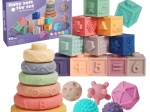 Woopie blocs de construction sensoriels 23 pcs avec anneaux et balles