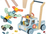 Chariot de marche en bois – voiture et mini atelier STEM TOOKY TOY