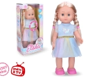 Poupée marcheuse Eliška 41 cm en robe bleue