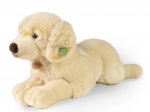 Chien retriever en peluche allongé 60 cm ECO-FRIENDLY