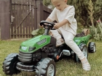 Woopie tracteur à pédales Farmer GoTrac Maxi avec remorque et roues silencieuses