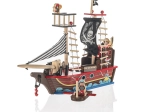 Bateau pirate en bois pour enfants