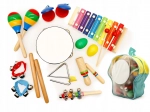 Set musical : 10 instruments pour enfants avec sac à dos ECOTOYS
