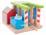 Bigjigs Rail station de lavage pour trains en bois