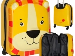 Valise de voyage pour enfants à roulettes, lion