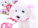 Chiot en peluche interactif avec laisse
