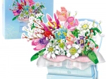 Kit de construction Bouquet de fleurs avec lumières LED