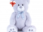 Rappa grand ours en peluche 100 cm avec ruban et étiquette