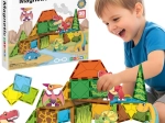 Jeu de construction magnétique Woopie dinosaures, 30 pièces