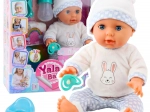 Poupée bébé qui fait pipi avec accessoires et sons