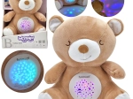 Woopie Baby ourson en peluche avec projecteur et berceuses 2-en-1