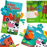 Livre textile avec petites queues WOOPIE baby