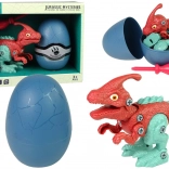 Dinosaure à assembler PARASAUROLOPHUS dans un œuf avec tournevis