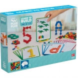 Plus-Plus apprends à construire ABC & 123, coffret de construction, 600 pièces