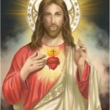 Peinture diamant Jésus avec cœur 30 × 40 cm NORIMPEX