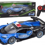 Voiture de police RC à l’échelle 1:12, bleue