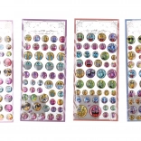 Autocollants pour le visage – mix de motifs