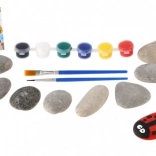 Peinture sur galets – kit créatif avec peintures et pinceaux
