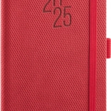 Notique agenda de poche Diamante 2025 rouge 9 × 15,5 cm