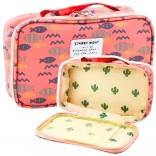 Organiseur scolaire lettres rose 21,5 cm