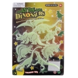 Dinosaures adhésifs phosphorescents